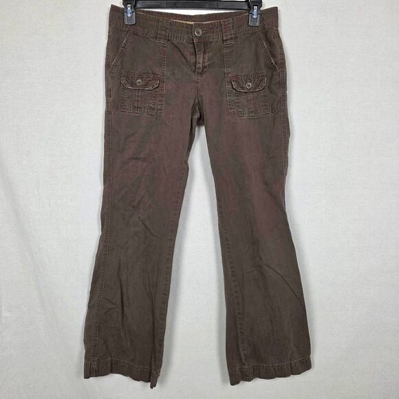 Maurices Vintage Cargo Pants Brown Size 9/10 Cotton - Picture 2 of 8